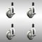 Service Caster 4 Inch 316SS Gray Poly Swivel 1-1/4 Inch Expanding Stem Caster Set Brake SCC SCC-SS316EX20S414-PPUB-TLB-114-4 - alternate 1